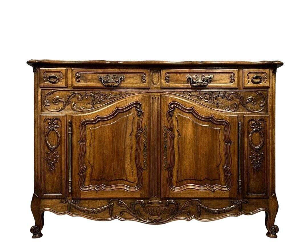 Buffet provençal de style louis XV en noyer / 160cm de long