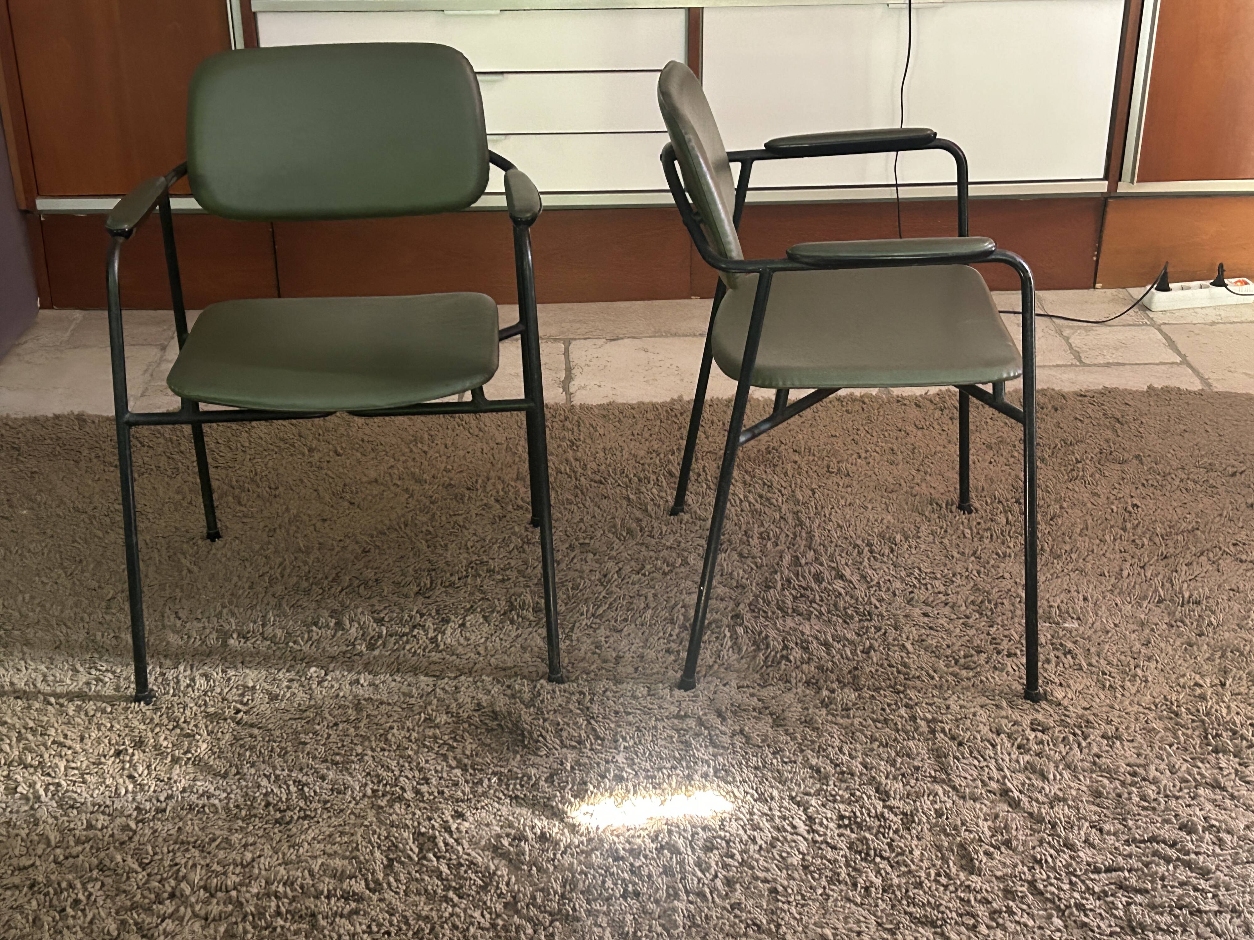 Paire de fauteuils Eugen Schmidt, modèle Coraline pour Airborn 1960
