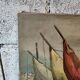 Oil on canvas of a Mediterranean seascape signed MG – 1950s/70s
