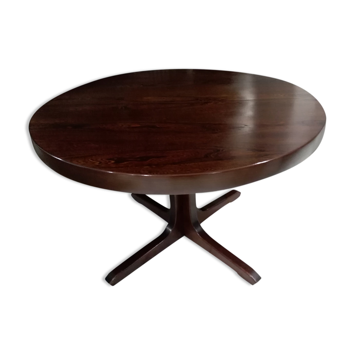 Round dining table extendable baumann 1970