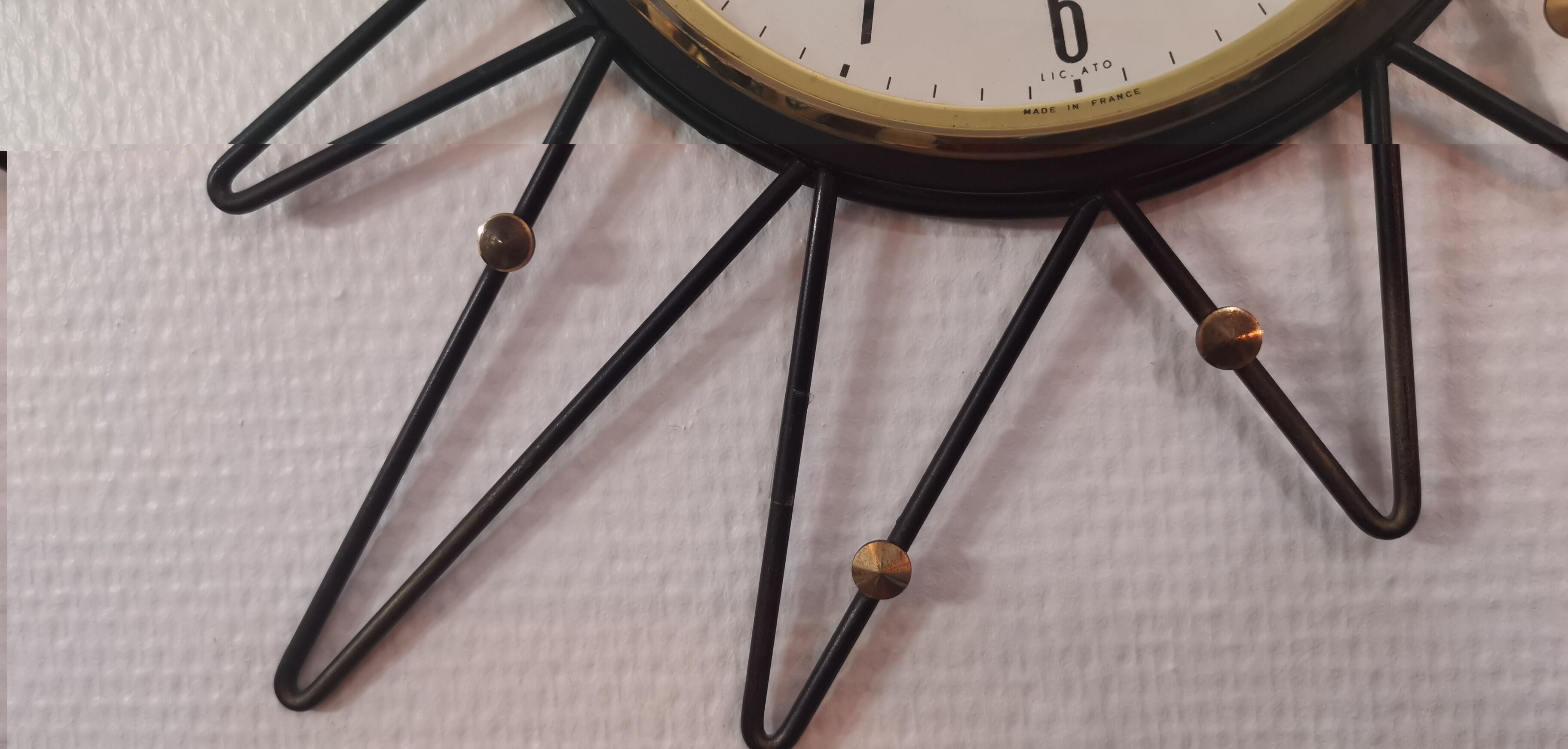 Vedette wall clock France 1950