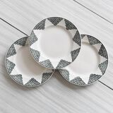 Terre de fer St Amand dessert plates.