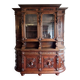 Very important Renaissance style chateau library buffet in oak