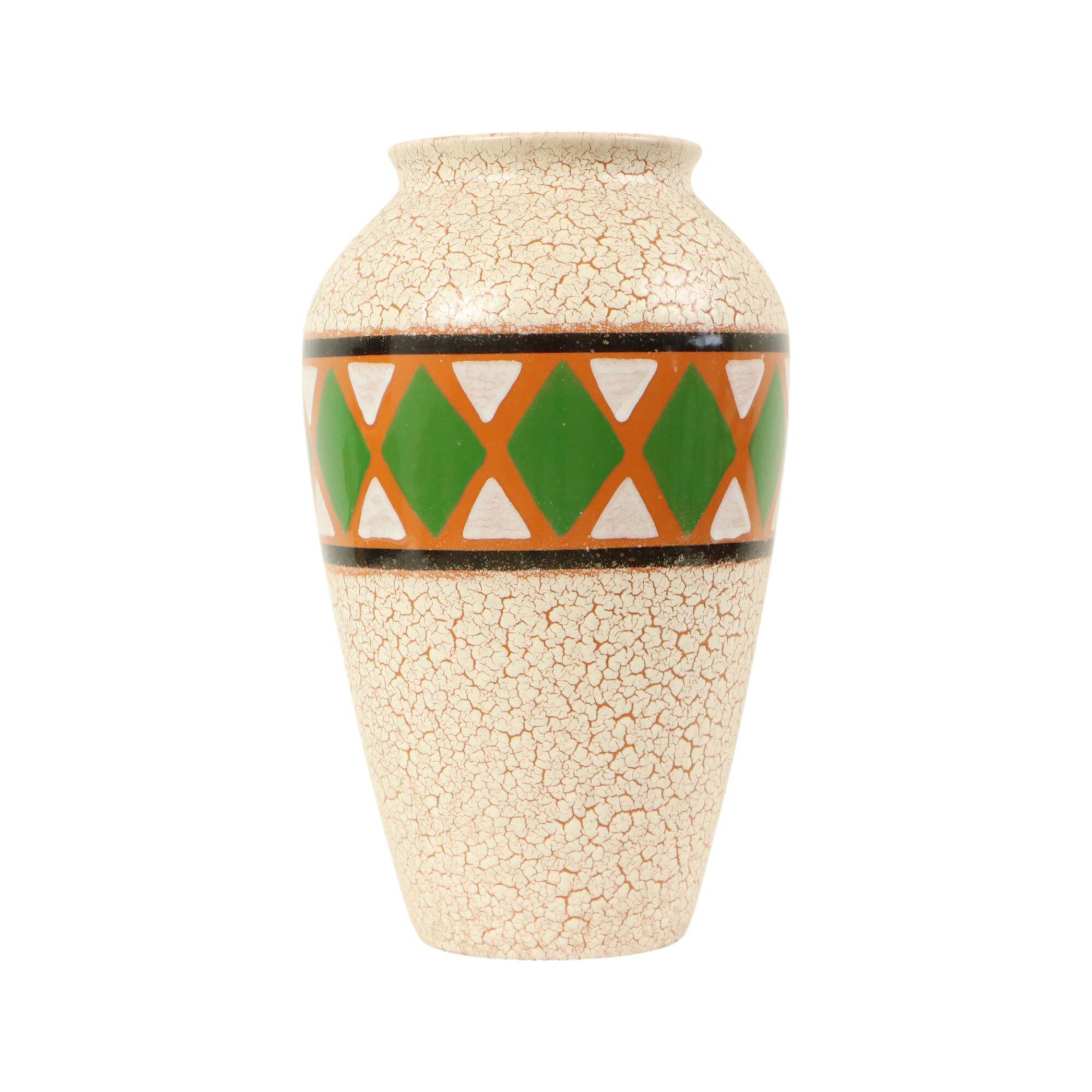 Vintage Jasba Vase West Germany Ceramics Craquelé 106-35