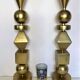 Design pair of torches geometric décor around 1970