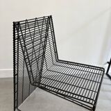 Graphic metal armchair