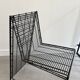 Graphic metal armchair