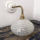 White speckled Clichy glass wall light