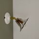 Vintage glass tulip wall light