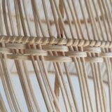 Bell-shaped rattan pendant or lampshade