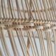 Bell-shaped rattan pendant or lampshade
