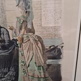 Fashion sketch under frame