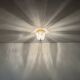 Brass and Glass Flush Light by Glashütte Limburg