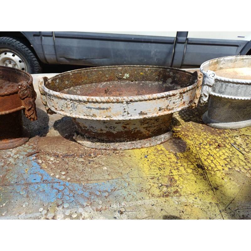 5 cast iron planters from 1900: Charleville - Mézières