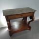 Trumeau / table d'appoint français des années 1830 avec marqueterie de bois