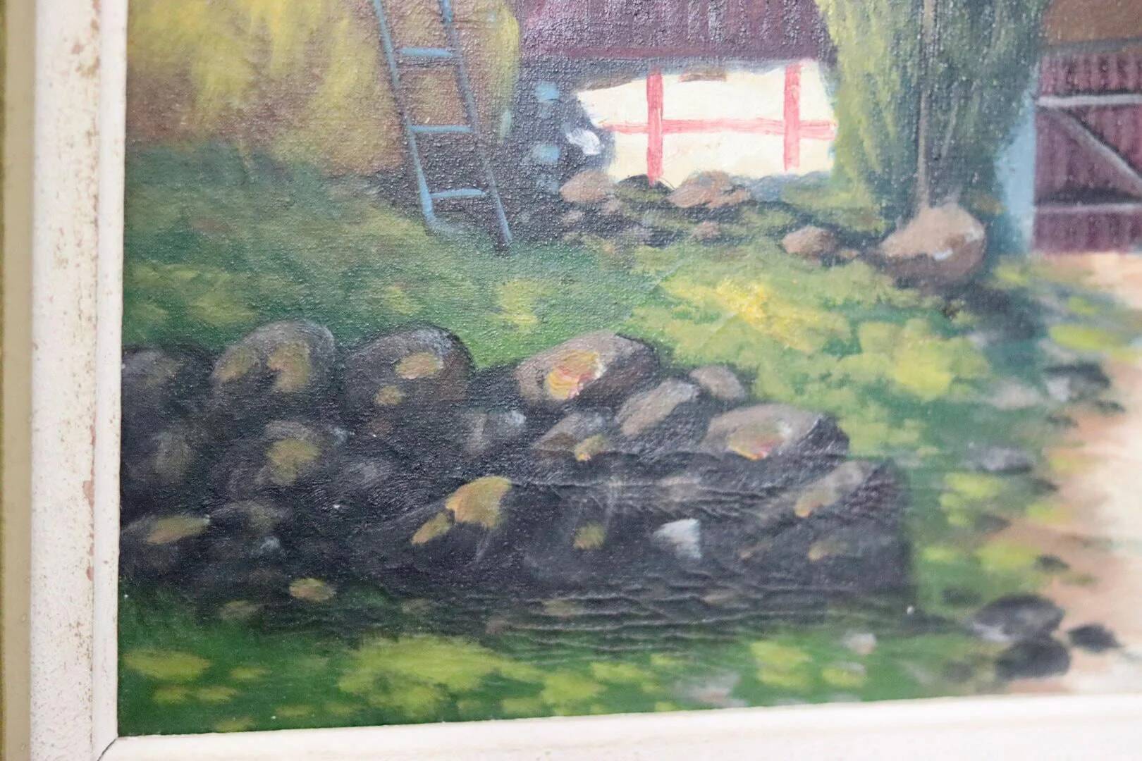 « Paysage avec ferme » par E Johansson