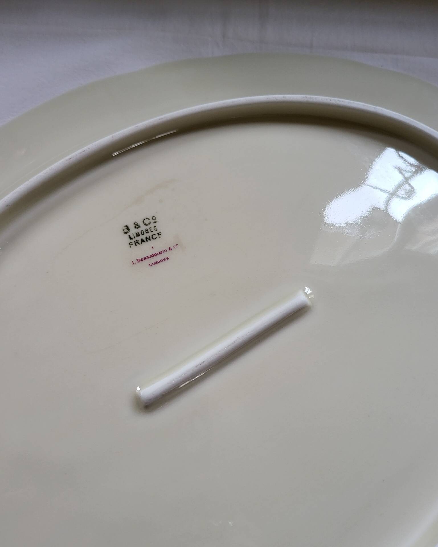 Limoges Bernardaud large oval plate in porcelain