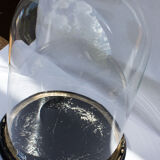 Ancient round glass globe 33 cm high