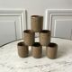 Set of 6 espresso cups in glazed stoneware 70s