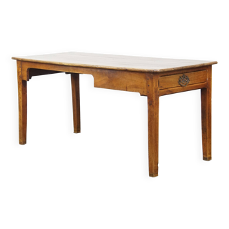 Table à manger / bureau ancien français avec tiroir – Fin du XVIIIe siècle