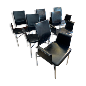 ensemble de 6 fauteuils - 1980