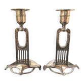Pair of WMF Art Nouveau candlesticks circa 1910