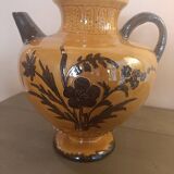 Glazed terracotta pitcher