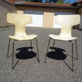 Pair of chairs Arne Jacobsen model 3103 Hammer Fritz Hansen