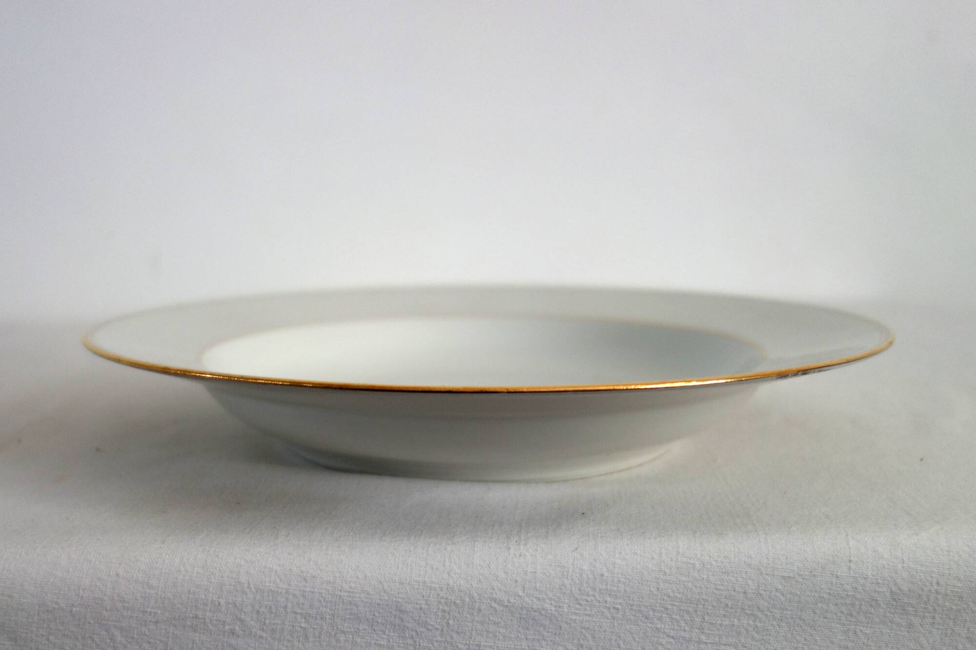 Set of 6 Limoges porcelain soup plates