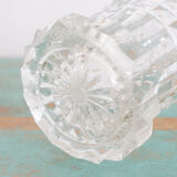 Vintage molded glass vase 50s