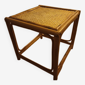 Small square rattan wicker table
