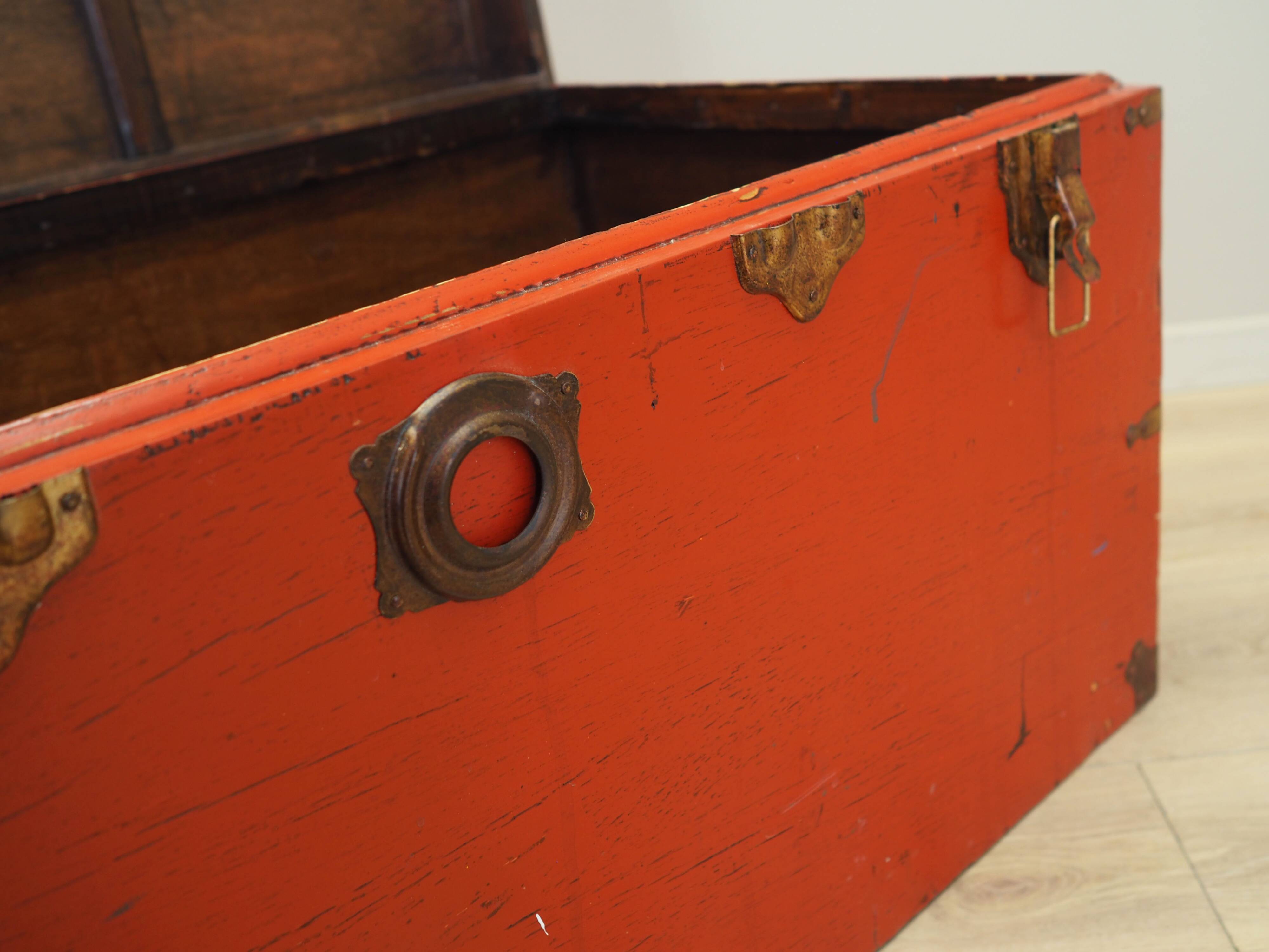 Red chest, Scandinavian design, 1950s