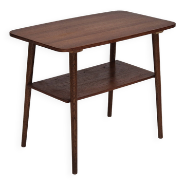 Table d'appoint danoise des années 1960, bois de teck, état d'origine.