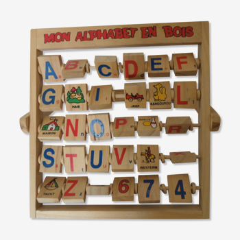 Tableau de table alphabet et chiffre vintage 90's