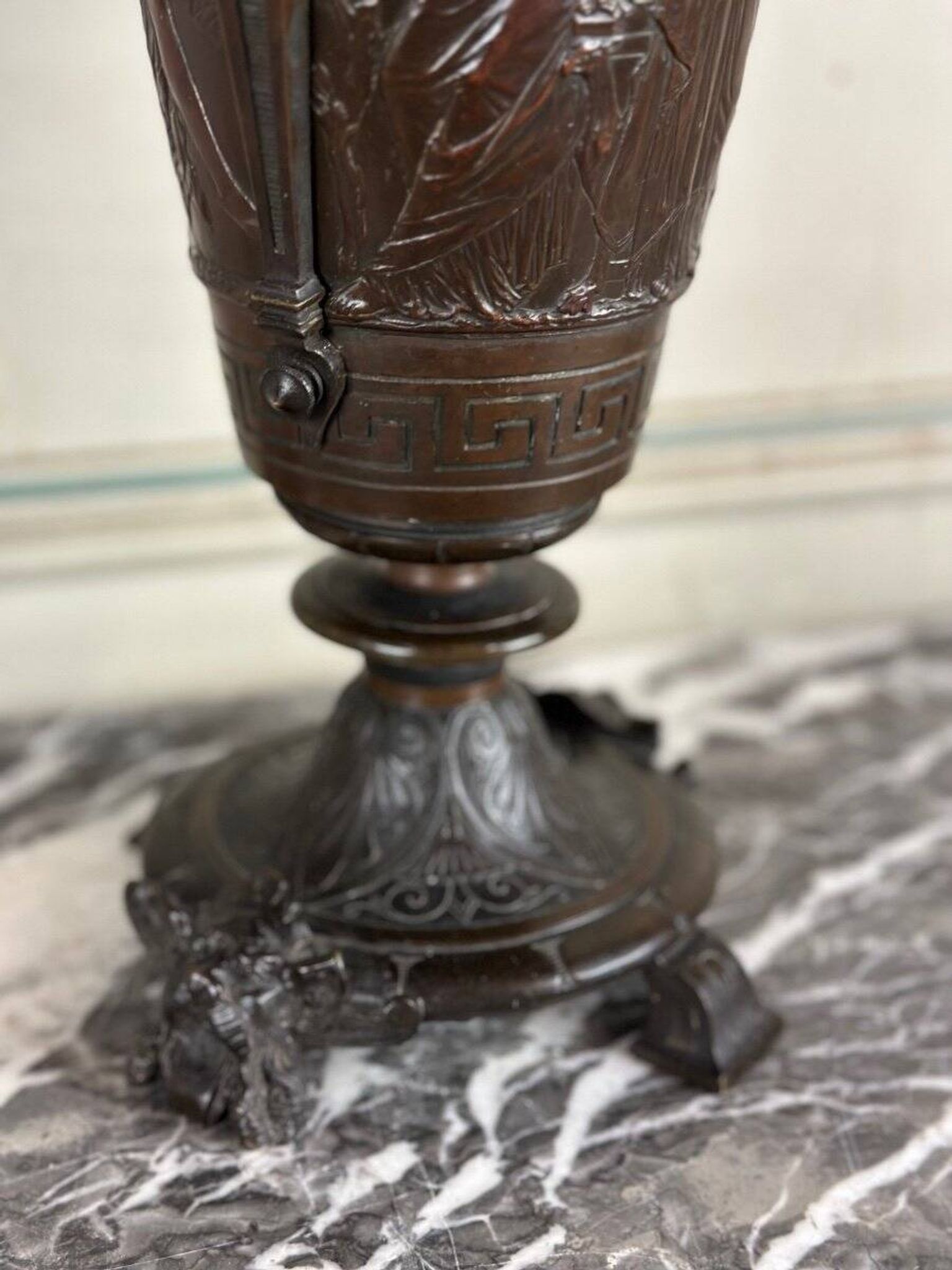 Bronze vase in the antique style, France circa 1880.