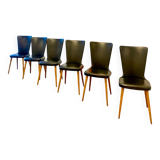 Set of 6 Essor chairs by Baumann 1960