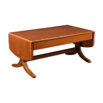 Retro teak 1960s mid century parker knoll drop leaf coffee table