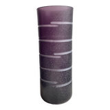 Barbini Murano Purple Vase - Vintage Signed