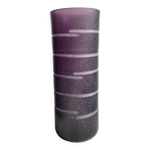 Barbini Murano Purple Vase - Vintage Signed
