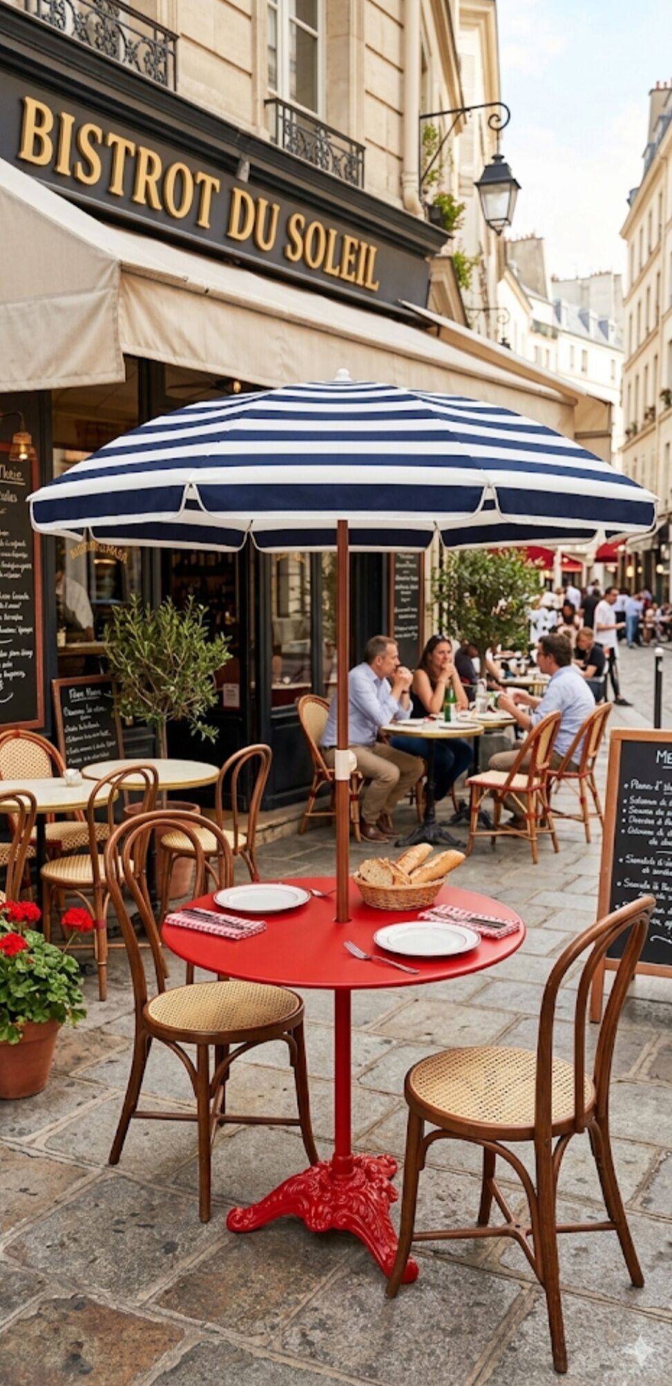 Table guéridon de bistrot en fonte et fer du XXe