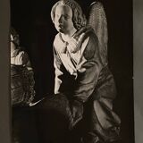 Silver photo Bernard Darot 20th Tomb of Francis II an angel