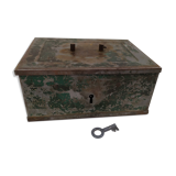 Metal safe with key