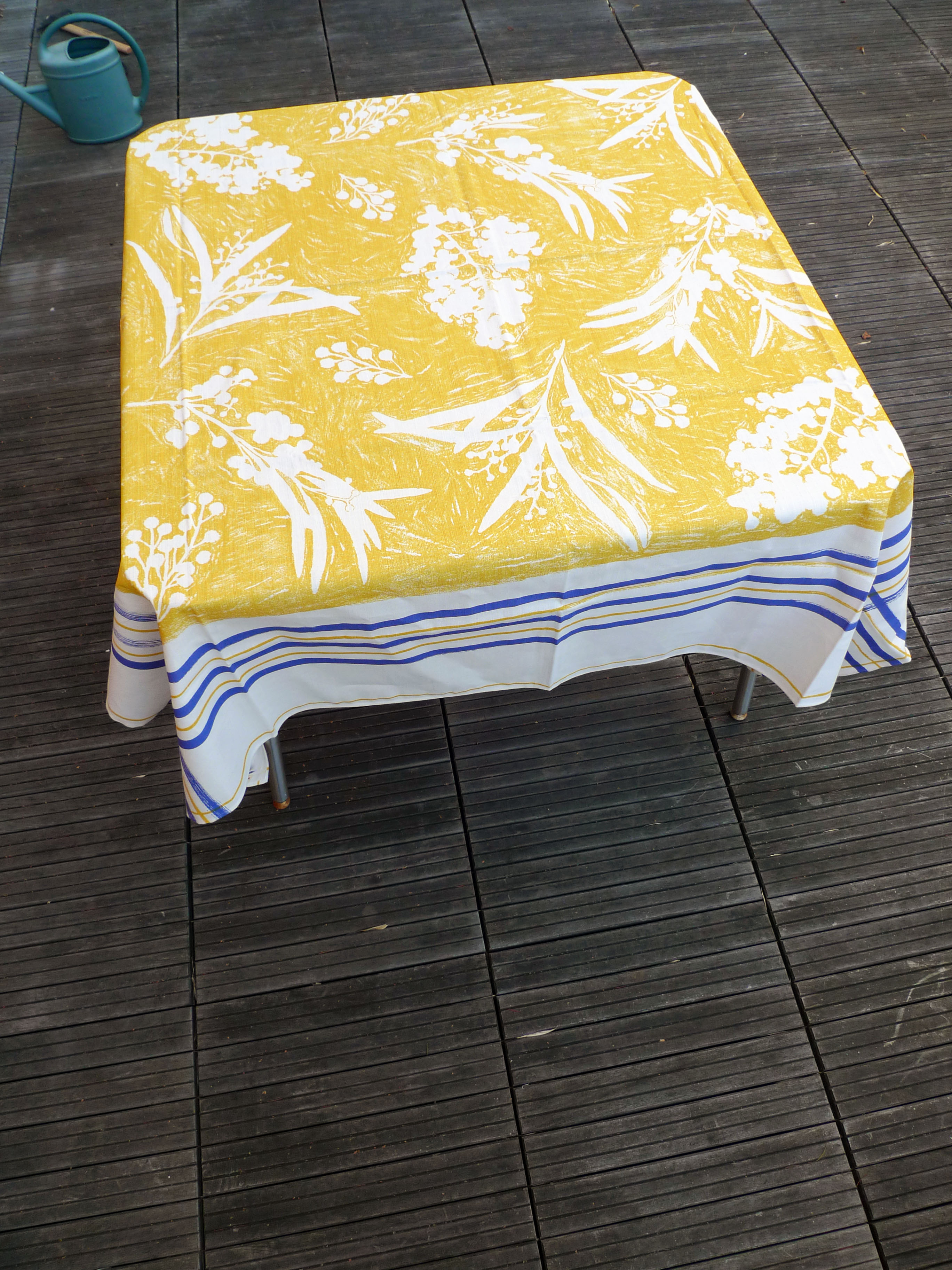 Linen, cotton tablecloth, design Robert the Hero
