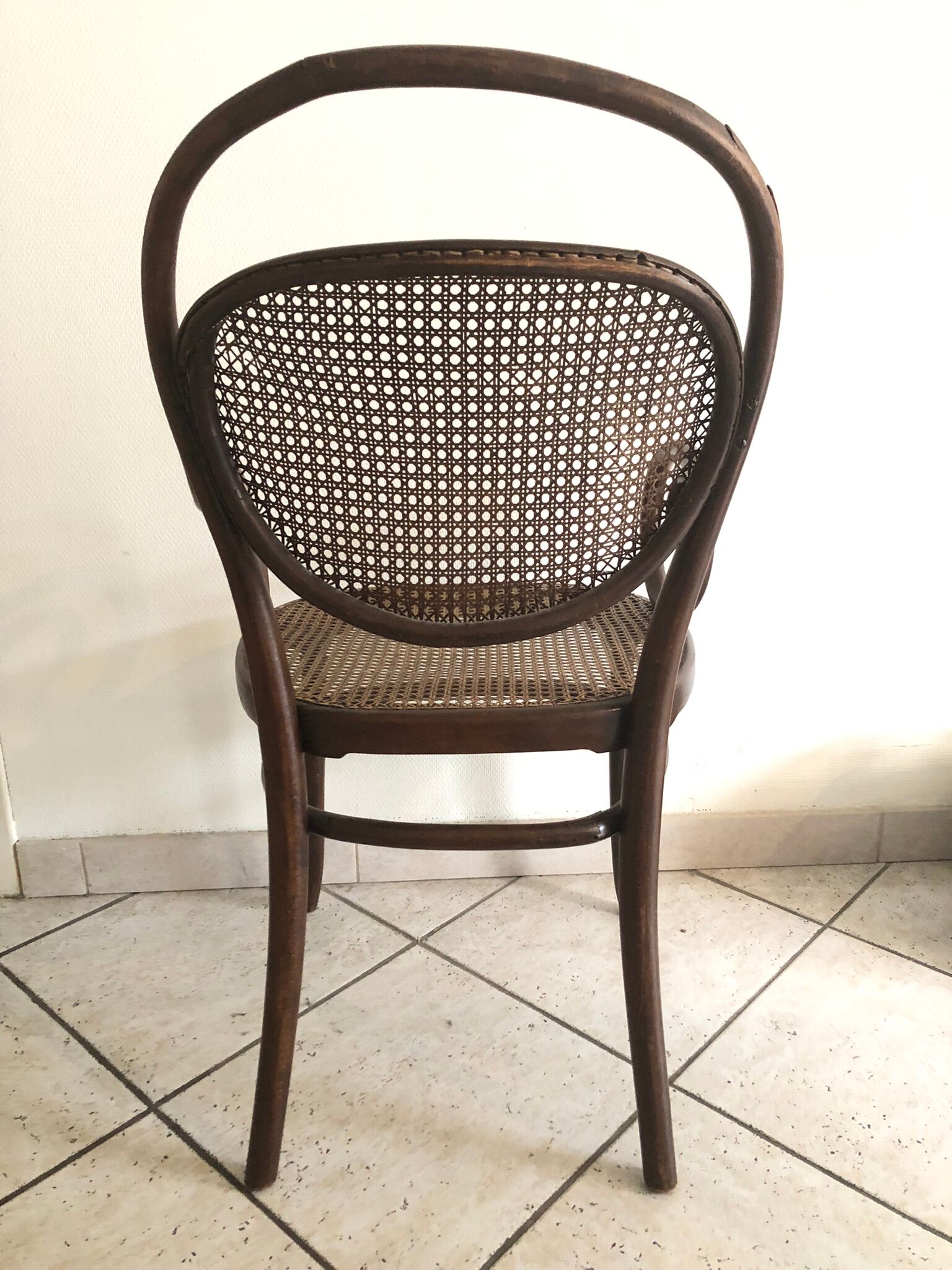 Canned Thonet armchair