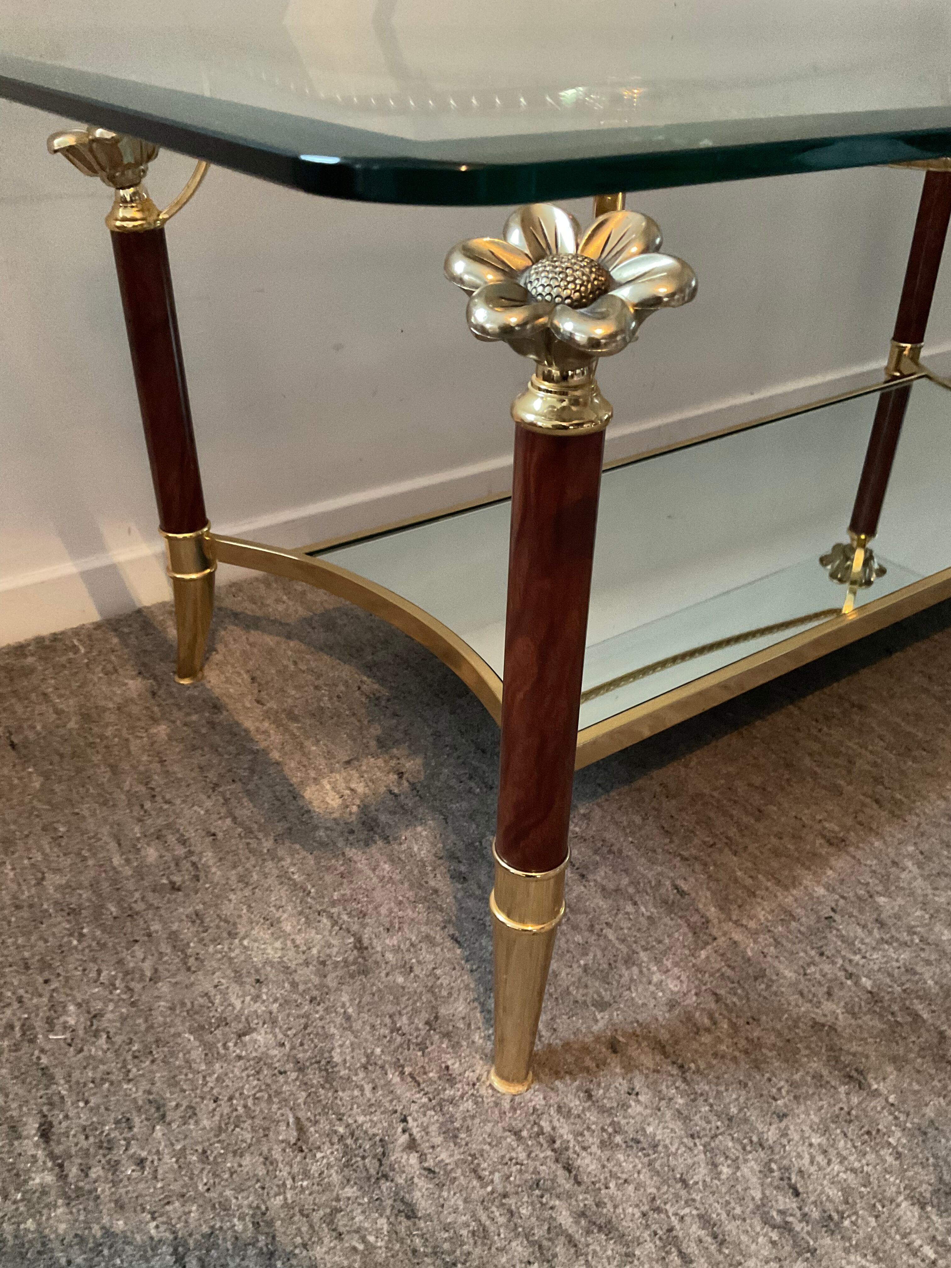 Italian coffee table Hollywood Regency style of the 70s