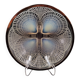 Rare coupe Art Déco en verre opalescent à motif géométrique de coquille par Lalique