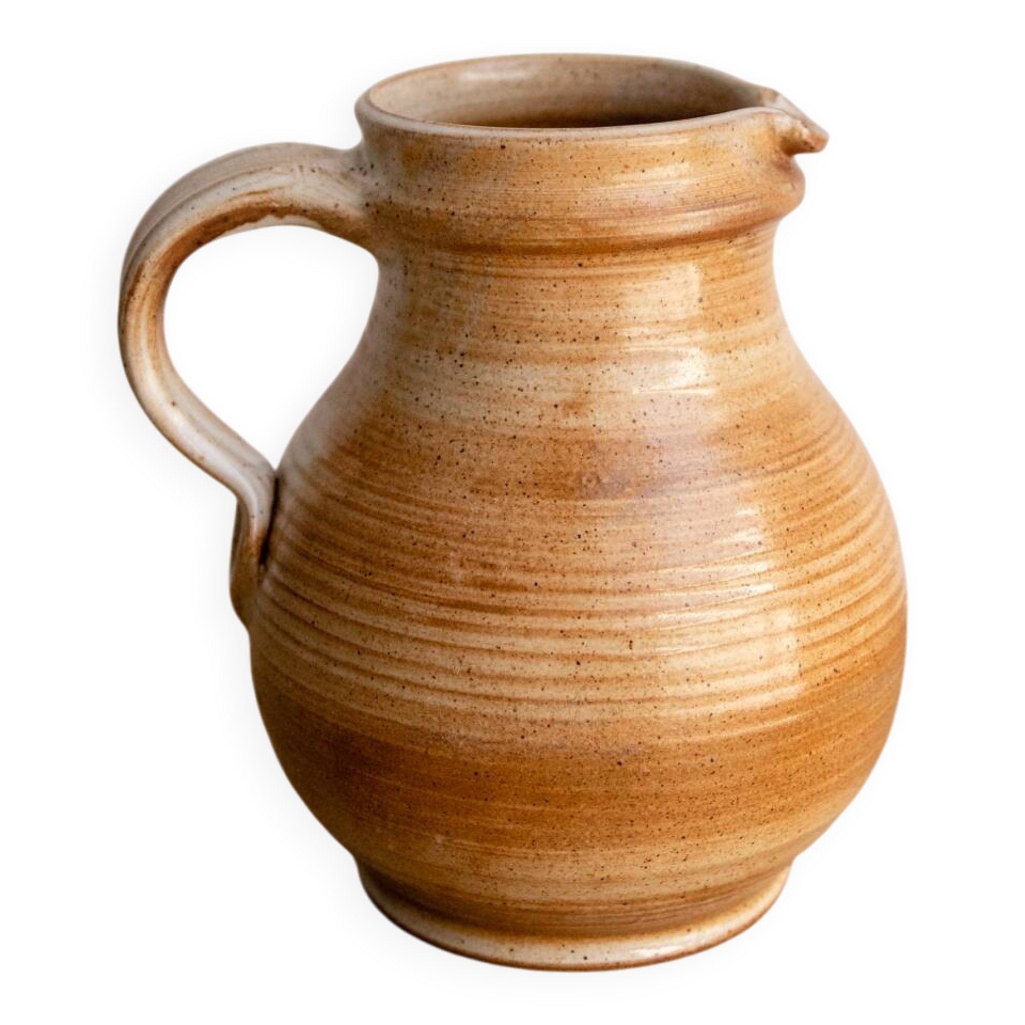Artisanal Stoneware Jug from the Marsh