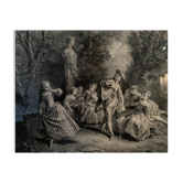 Nicolas Lancret, Le jeu de cache cache, gravure,