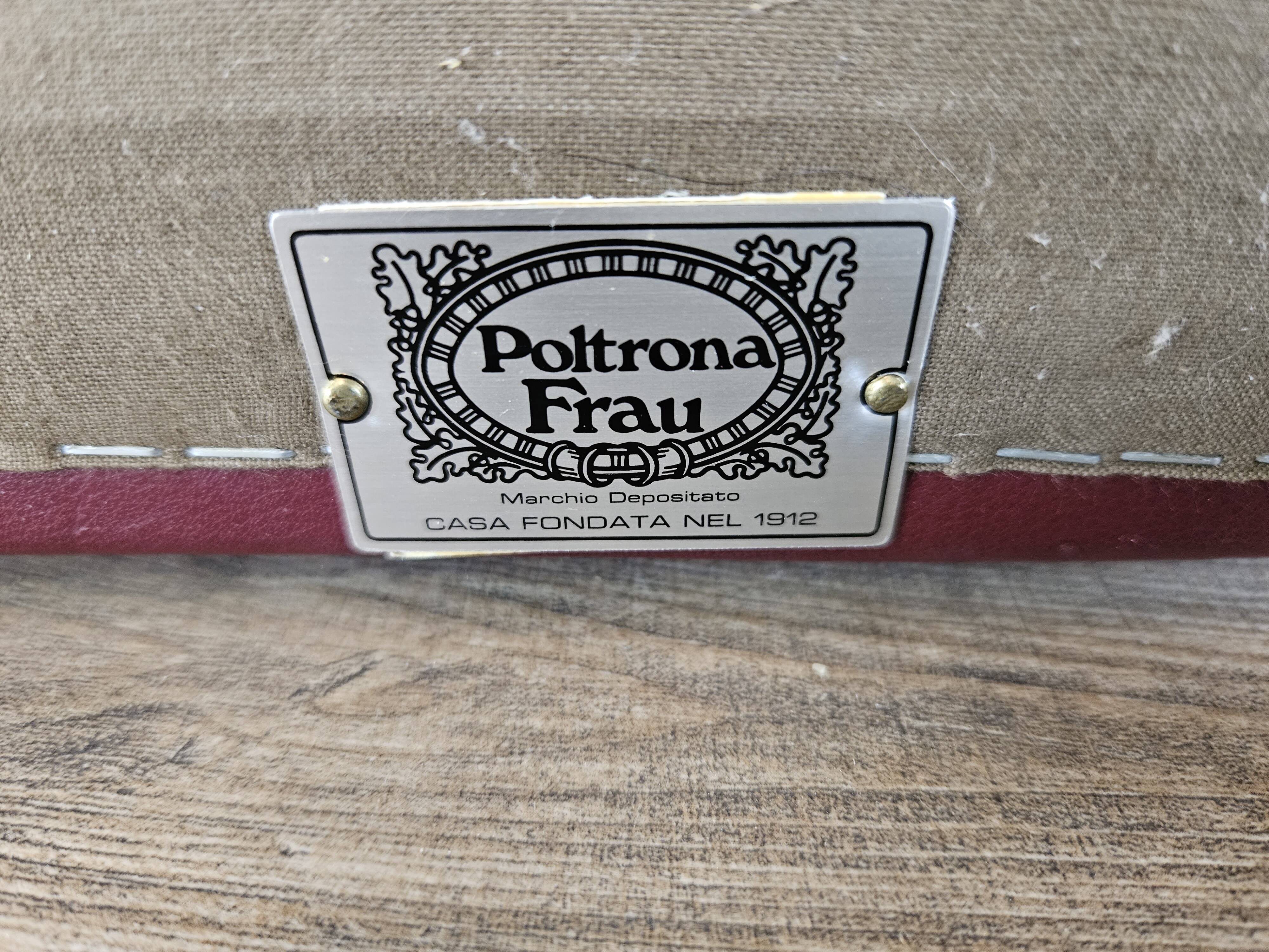 Canapé d'angle modulable Socrates en cuir bordeaux par Poltrona Frau, 1970