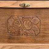 Parisian art deco sideboard in raw oak 1930